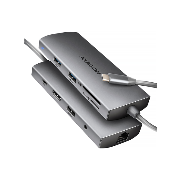 AXAGON Multi port USB-C 5Gbps hub | HMC-8HLSA