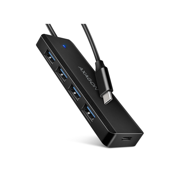 AXAGON Travel four-port USB-C 5Gbps hub | HUE-C1C
