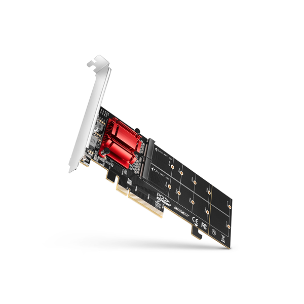 AXAGON PCIe 2x NVMe M.2 Controller | PCEM2-ND