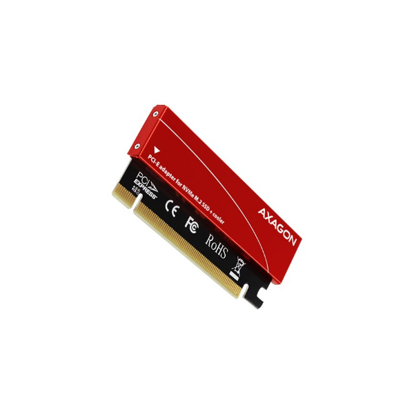 AXAGON PCI-Express x16 internal adapter to connect an NVMe M.2 SSD to a desktop | PCEM2-S