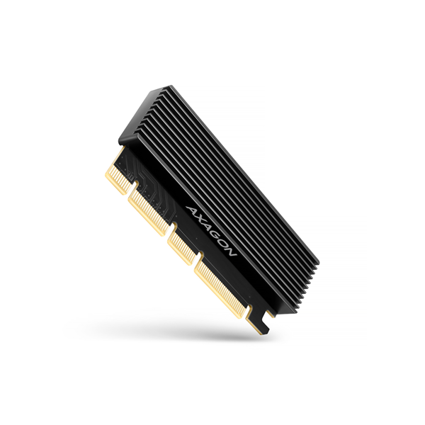 AXAGON PCI-Express x16 adapter with cooler for connecting an NVMe M.2 SSD drive to a computer | PCEM2-XS