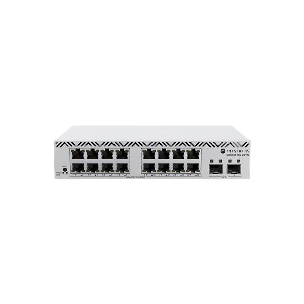 MikroTik Cloud Smart Switch with SwitchOS desktop case | CSS318-16G-2S+IN