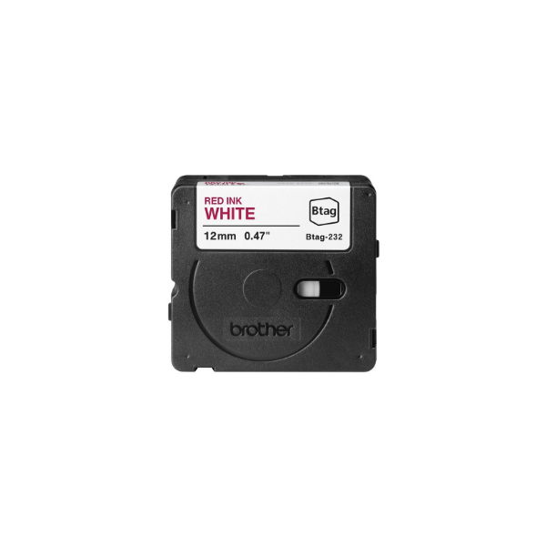 Brother BTAG-232 | Red on White | Btag