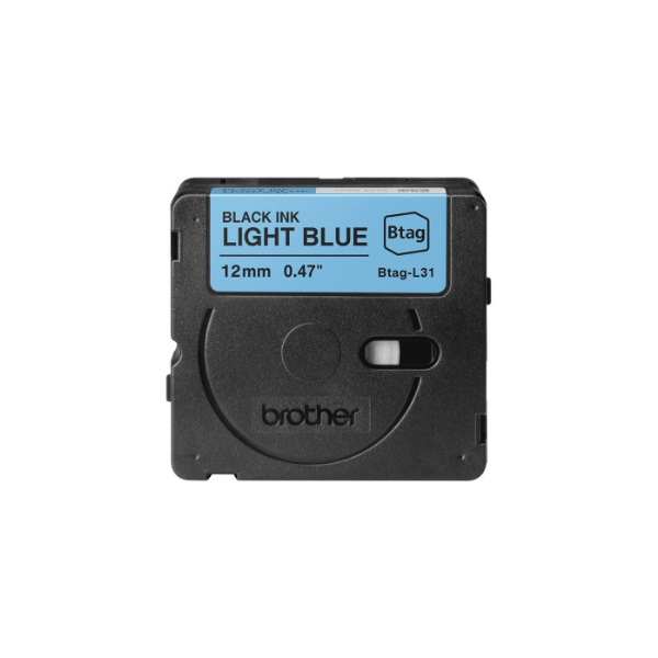 Brother BTAG-L31 | Black on Light Blue | Btag