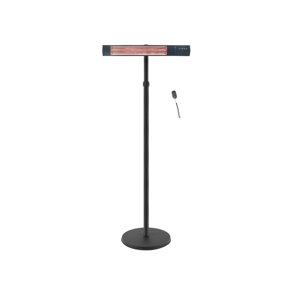 TunaBone Electric Standing Patio Heater, Single carbon golden tube | TB2580ST-01 | Patio heater | 2500 W | Black