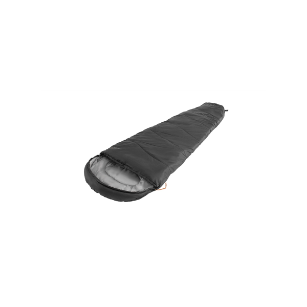 Easy Camp Starling Mummy Black 8°C | Sleeping Bag | 210 x 75 x 50 cm | -5 to 12 °C | Two-way open-end, autolock