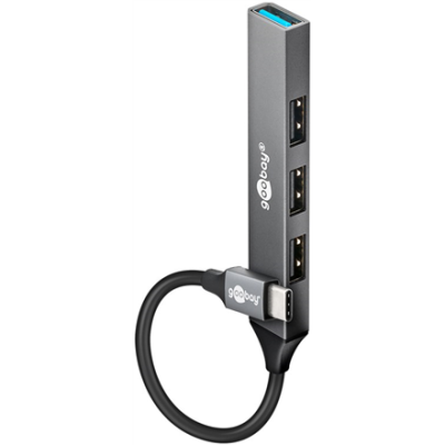 Goobay Slim 4-Port USB Hub,...