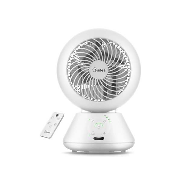 Midea Fan | MDF24JRW TurboForce | Table Fan | White | Number of speeds 5 | Oscillation | Remote control