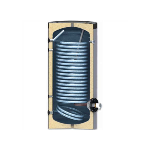 Sunsystem SWPN200 | Enameled Water Heater 200L with Heat Exchanger 1.9 m