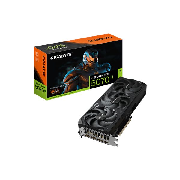 Gigabyte GeForce RTX 5070 Ti WINDFORCE OC SFF 16G | NVIDIA | 16 GB | GeForce RTX 5070 Ti | HDMI ports quantity 1 | PCI-E 5.0