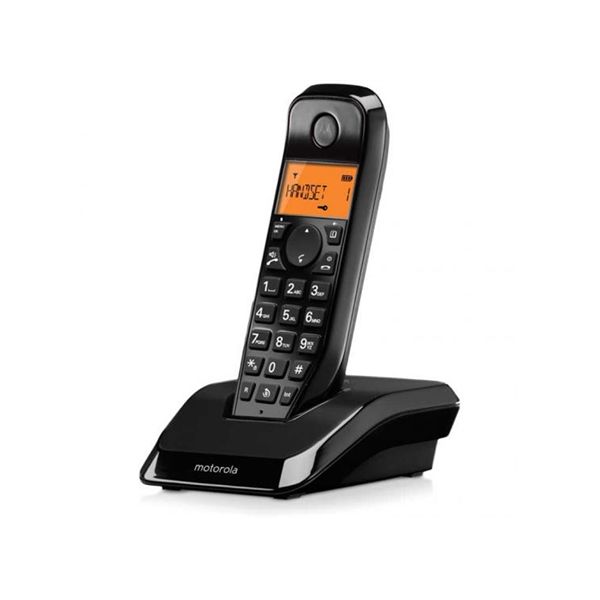 Motorola Digital Cordless Telephone | S1201B | Built-in display | Black
