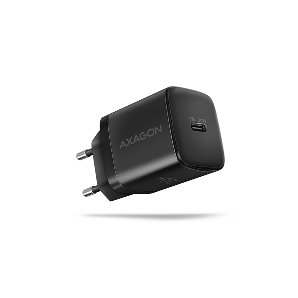 AXAGON Wallcharger 1x port USB-C, PD3.0/PPS/QC4+/AFC/FCP/Apple, 20W | ACU-PD20