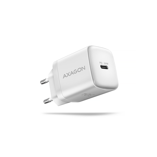 AXAGON Sil wallcharger 1x port USB-C, PD3.0 /PPS/QC4+/SFC/AFC/Apple, 30w | ACU-PD30W