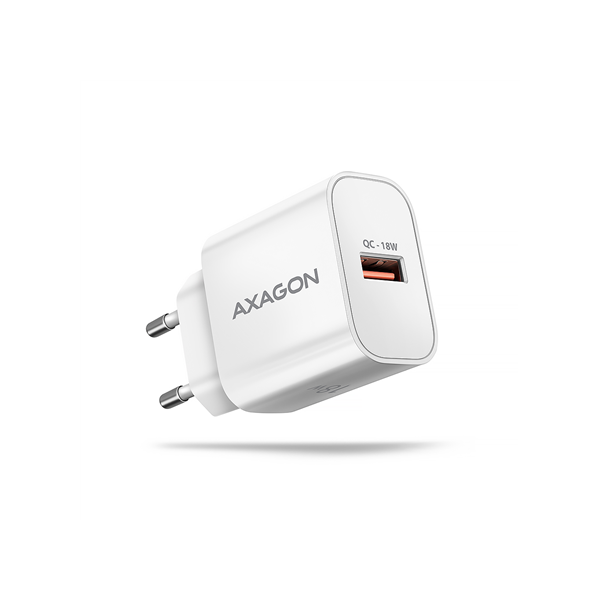 AXAGON Wallcharger 1x port USB-A, QC3.0/AFC/FCP/Apple, 18W | ACU-QC18W