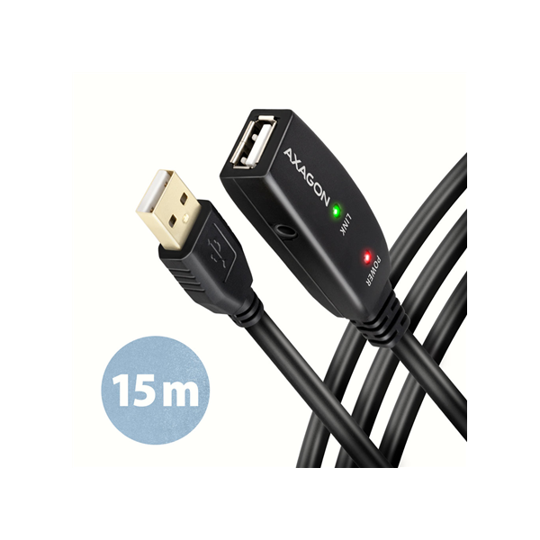 AXAGON USB repeater cable, 15 m | ADR-215 | USB Type A - USB Type A