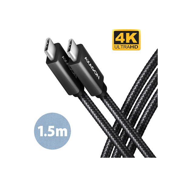 AXAGON Data and charging USB 2.0 cable, 1.5 m | BUCM32-CM15AB | USB-C to USB-C