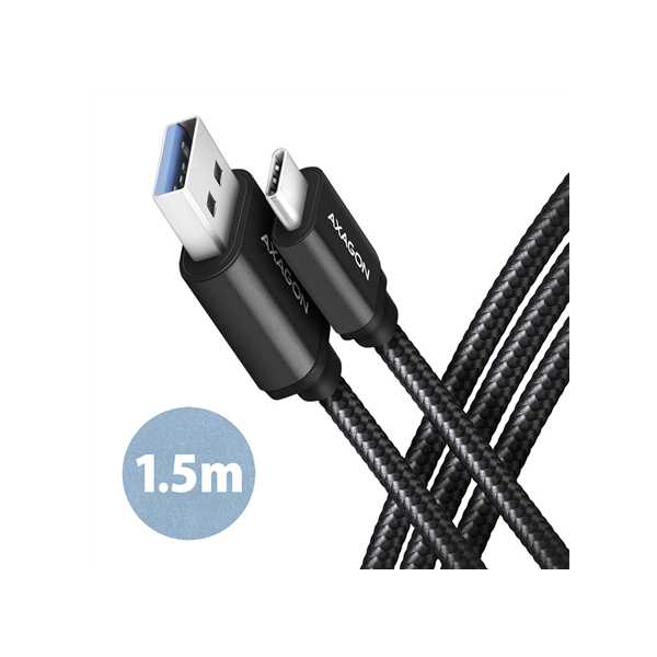 AXAGON Data and charging USB 3.2 Gen1 cable, 1.5 m | BUCM3-AM15AB | USB Type C - USB Type A