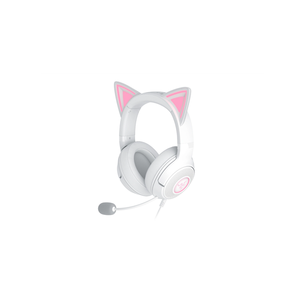 Razer Headset | Kraken Kitty V2 | Wired | Over-ear | Microphone | Noise canceling | White
