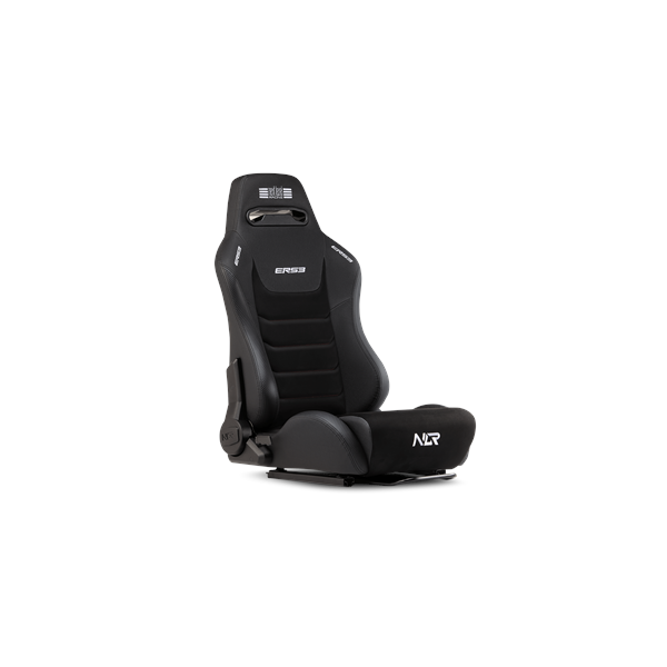 Next Level Racing | Premium PU Leather | Reclining Seat | ERS3 Elite PU Leather & Suede Edition | Black