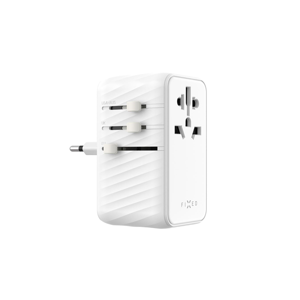 Fixed | Voyager 85W travel adapter for EU, UK and USA/AUS, with 4xUSB-C and 1xUSB output | Adapter