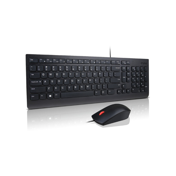 Lenovo Essential | Keyboard and Mouse Combo | Wired | US Euro | Black