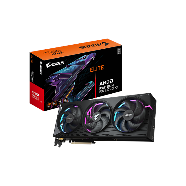 Gigabyte | AORUS Radeon RX 9070 XT ELITE 16G | AMD | 16 GB | Radeon RX 9070 XT | HDMI ports quantity 1 | PCI-E 5.0