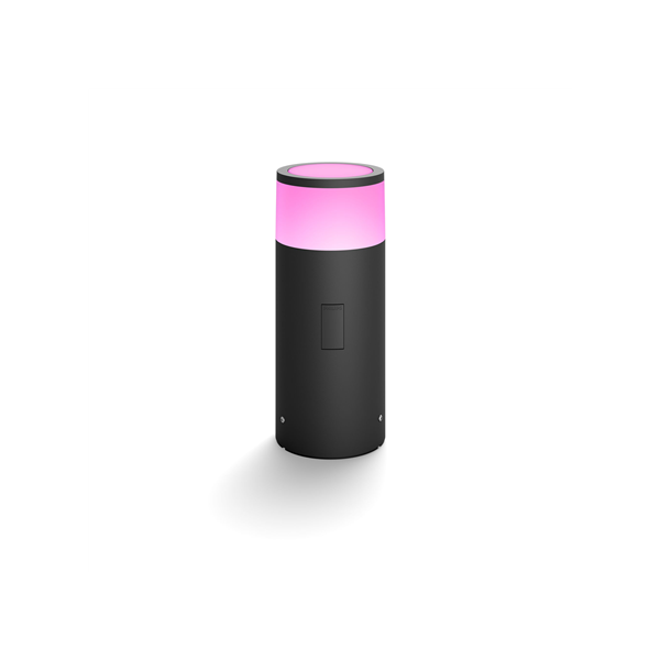 Philips Hue WCA Calla Outdoor Bollard, Black | 8 W | 2000-6500 Hue White Colour Ambiance