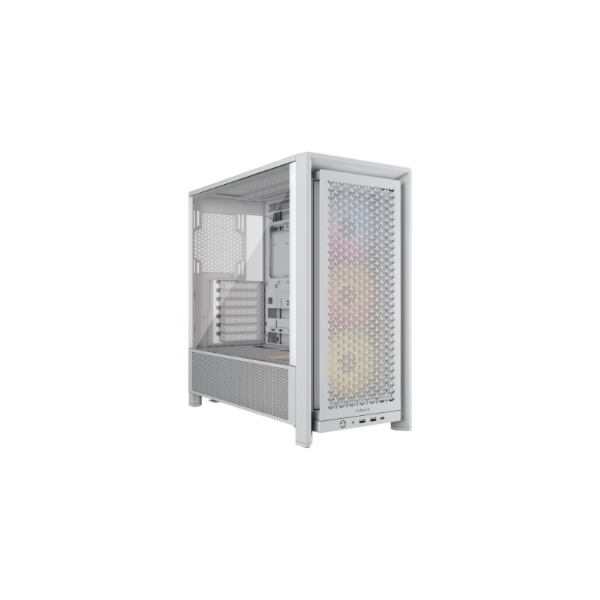 Corsair PC Case | Frame 4000D RS ARGB Modular | White | Mid-Tower | Power supply included No