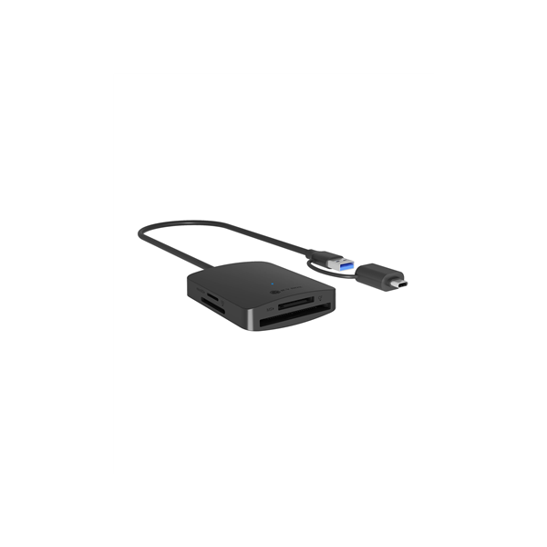 Raidsonic 4-in-1 Card Reader with USB 3.2 Gen 1 Type-A + Type-C | IB-CR302-CU3
