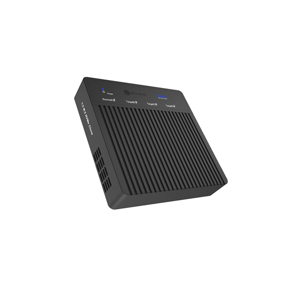 Raidsonic 4-Bays USB4 Duplicator (1:3 clone) for NVMe M.2 SSD | IB-4013MCL-C4