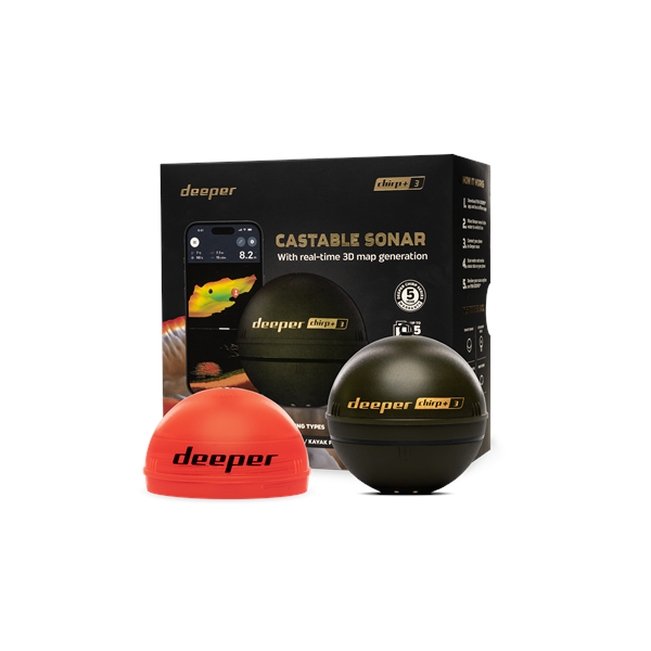 Deeper Smart Sonar Chirp+3 | Sonar | Wi-Fi | Brown Green