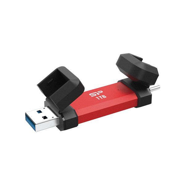 Silicon Power DS72 | 1000 GB | USB Type-A/USB Type-C 3.2 Gen 2 | Red