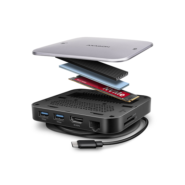 AXAGON USB-C 10Gbps UFO 9in1 Hub | HMC-UFO