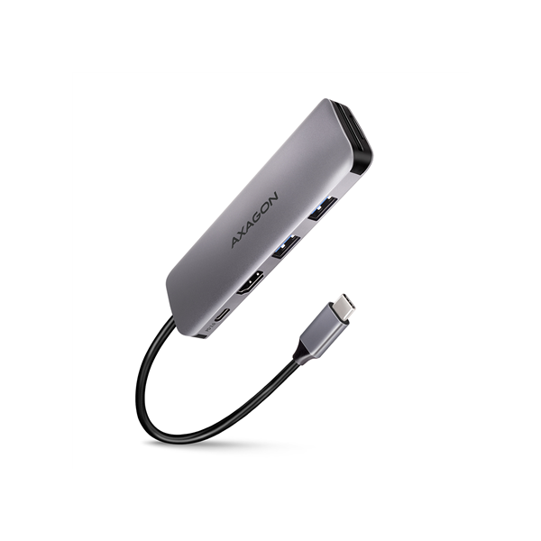 AXAGON SuperSpeed USB-C COMBO 5in1 Hub | HMC-5