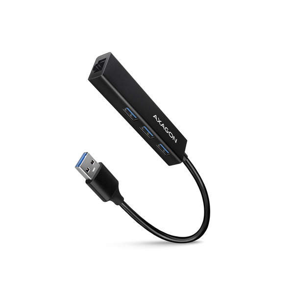 AXAGON SuperSpeed USB-A Hub and Gigabit LAN | HMA-GL3A