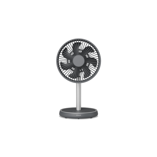 Duux Fan | Rize Flex | Stand Fan | Grey | Diameter 21 cm | Number of speeds 4 | Oscillation | 10 W