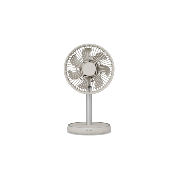 Duux Fan | Rize Flex | Stand Fan | Greige | Diameter 21 cm | Number of speeds 4 | Oscillation | 10 W