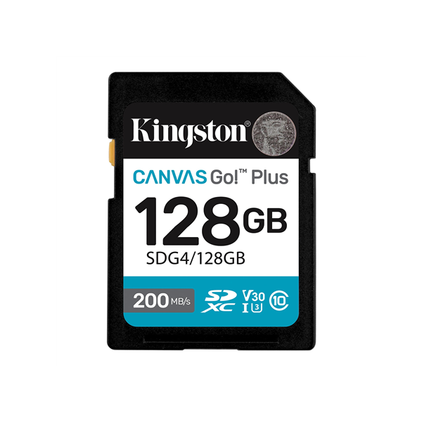 Kingston | Canvas Go! Plus | 128 GB | SD | Flash memory class Class 10, UHS-I, U3, V30