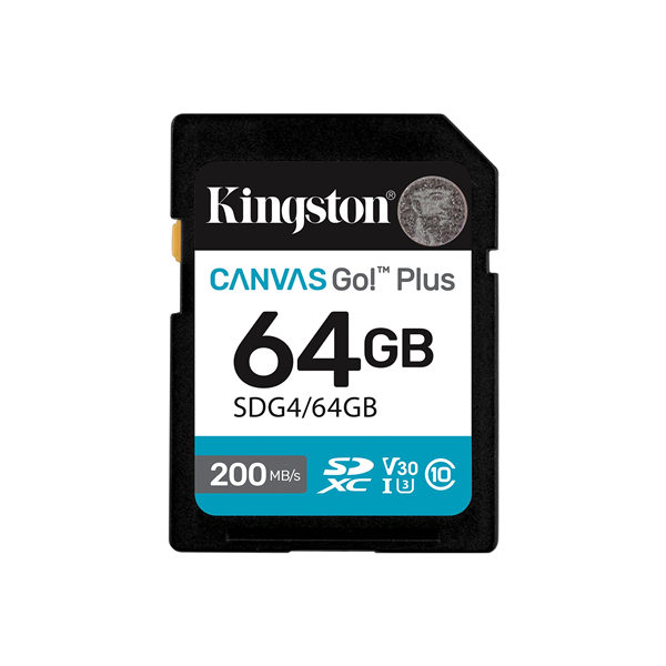 Kingston | Canvas Go! Plus | 64 GB | SD | Flash memory class Class 10, UHS-I, U3, V30