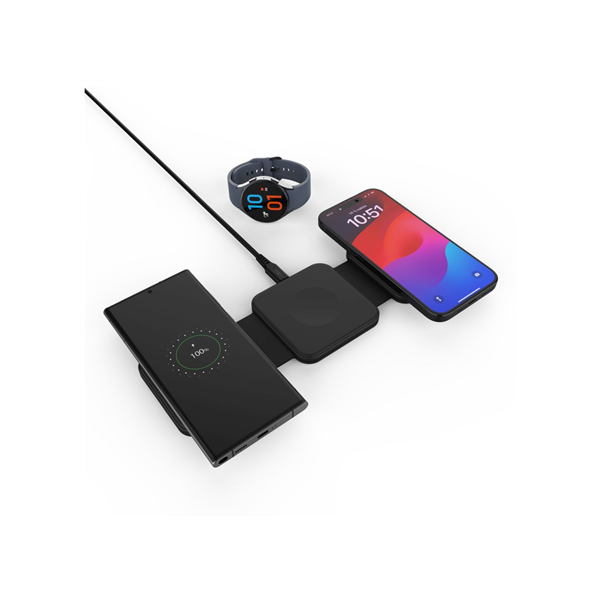 Fixed | Wireless Foldable Charger 3in1 Flex for Samsung | FIXFLE-SA-BK