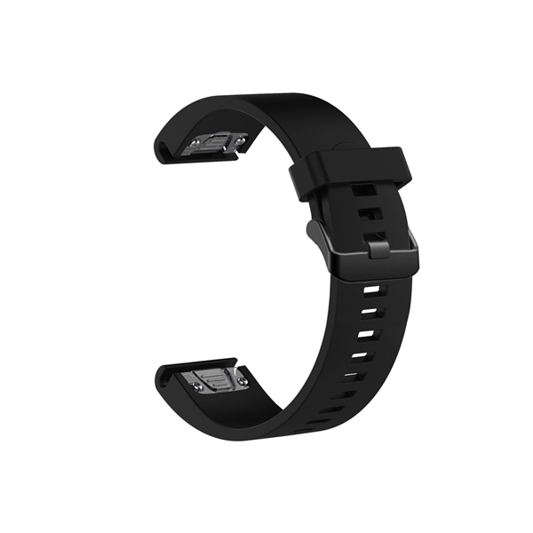 Fixed | Silicone Strap for Garmin QuickFit 20mm | Black