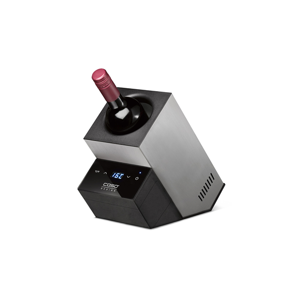 Caso | Wine Cooler | WineCase Deluxe Inox | Bottles capacity 1 | Black/Silver