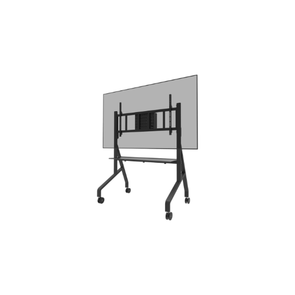 Neomounts Floor stand | FL50-575BL1 TV trolley | Adjustable Height | 65-110 " | Maximum weight (capacity) 125 kg | Black