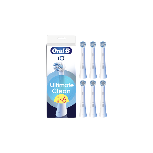 Oral-B | Replaceable toothbrush heads | iO UltimateClean | Heads | For adults | Number of brush heads included 6 | White