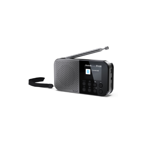 Sharp OSAKA Pocket/Handheld Portable Digital Radio | DR-P520(GY) | Bluetooth