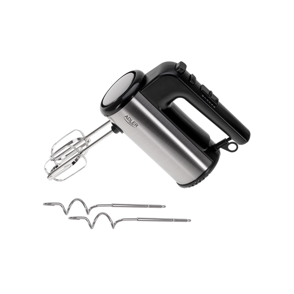 Adler Hand mixer | AD 4232 | Hand Mixer | 900 W | Number of speeds 5 | Turbo mode | Black/Stainless Steel