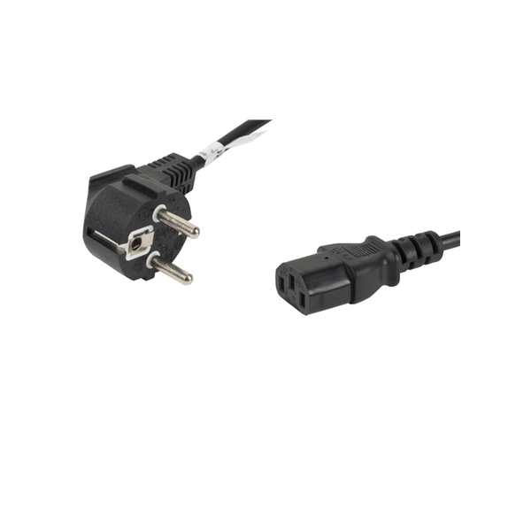 Lanberg | CEE 7/7 to IEC 320 C13 Power Cord | CA-C13C-10CC-0018-BK