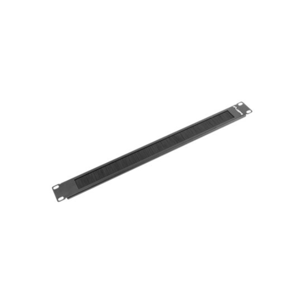 Lanberg 19" brush panel 1U | AK-1101-B | Black