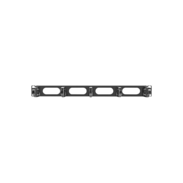 Lanberg 19" cable management panel 5 rings - type B 1U | AK-1205-B | Black