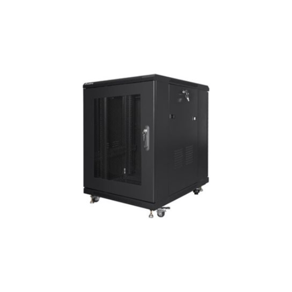 Lanberg | Rack cabinet 19" free-standing 15U/600x800 (flat pack) with mesh door | FF01-6815-23B | Black